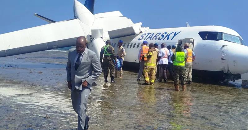 ५५ यात्रु बोकेको सोमाली विमान समुद्री किनारमा आपतकालीन अवतरण, चालक दलको सुझबुझले सबैको ज्यान जोगियो