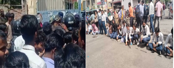 हरीखेतान क्याम्पसमा विवाद, विद्यार्थी सडकमा उत्रिए सँगै पेन् डाउन र क्याम्पस अगाडि प्रदर्शन 