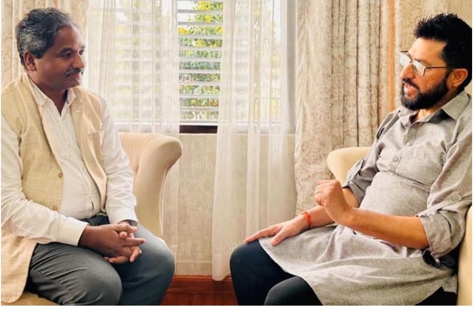 रवि लामिछाने र प्रभु साहबीच भेटवार्ता