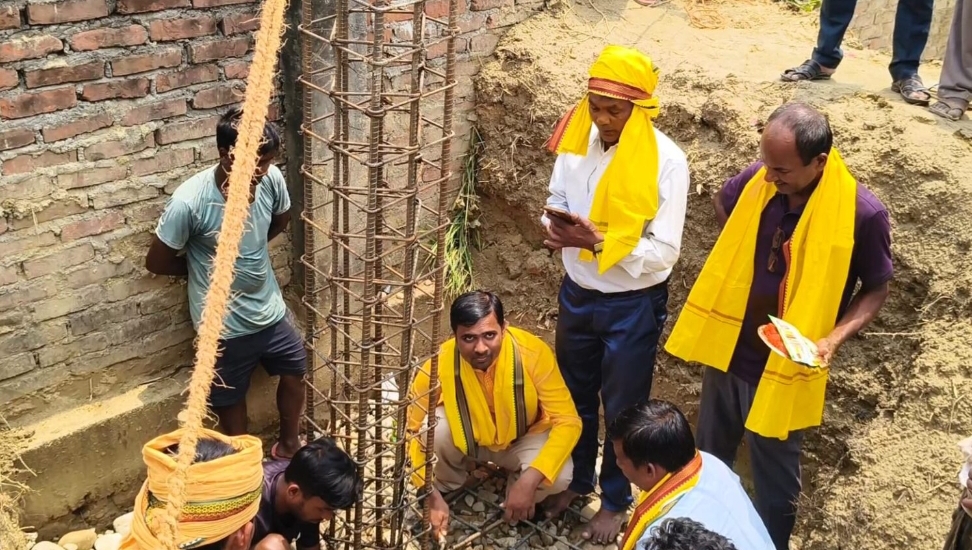 पर्साको पकहामैनपुरमा १६ लाखको बजेटमा विद्यालय भवन निर्माण सुरु