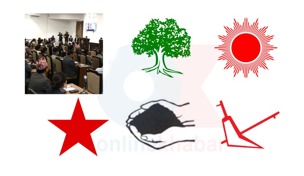 संसदीय समिति सभापतिबारे निर्णय लिन कांग्रेस, एमाले र नेकपाको संयुक्त बैठक सुरु