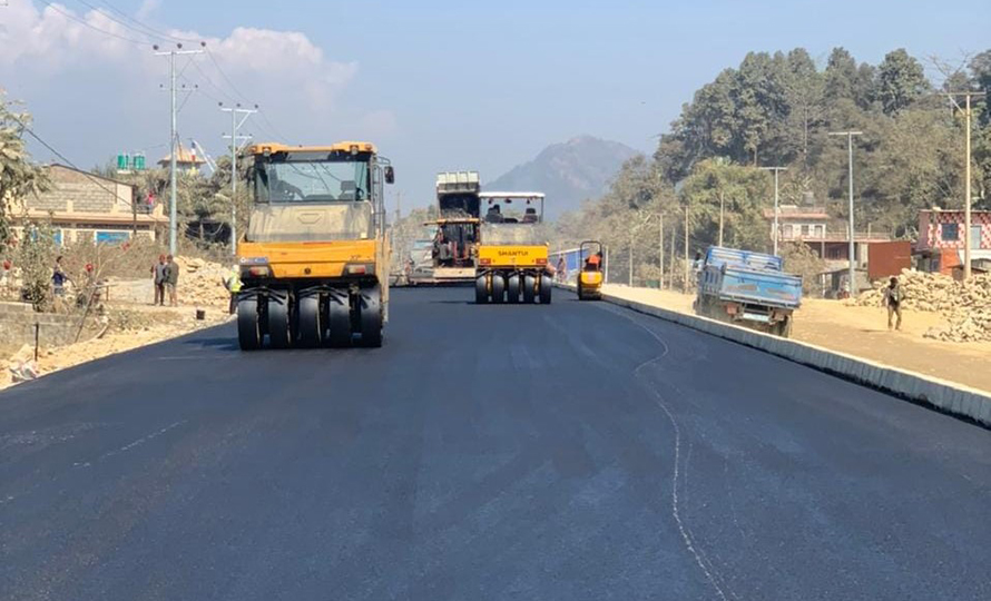 तेस्रो त्रैमाससम्म देशभरि ५४८ किलोमिटर नयाँ सडक कालोपत्रे